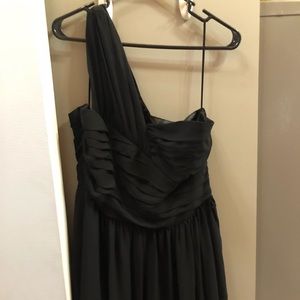 Black one shoulder dress